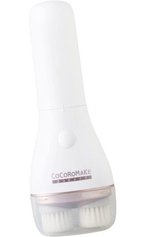 マイクロソリューション COCOROMAKE ツイン洗顔ブラシ MS-CM01W
